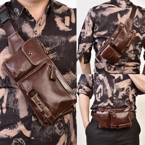 new genuine leather chest bag fashion outdoor cow leather men's shoulder bag men's outdoor sports belt man's waist
new genuine leather chest bag fashion outdoor cow leather men's shoulder bag men's outdoor sports belt man's waist