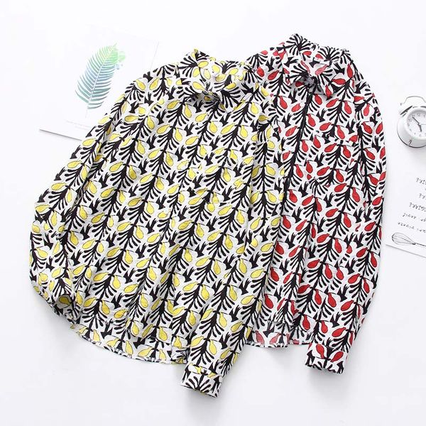 women shirts 2019 spring turn down collar long sleeve blouse korean vintage print cotton loose shirt, White
women shirts 2019 spring turn down collar long sleeve blouse korean vintage print cotton loose shirt, White