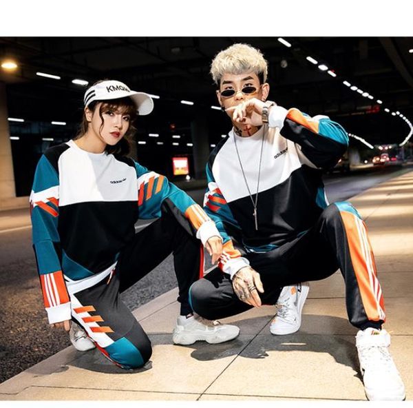 men women new suit circular collar hoodie set spring and autumn style with couples patchwork loose hoodie jumper casual siut designer, Gray
men women new suit circular collar hoodie set spring and autumn style with couples patchwork loose hoodie jumper casual siut designer, Gray
