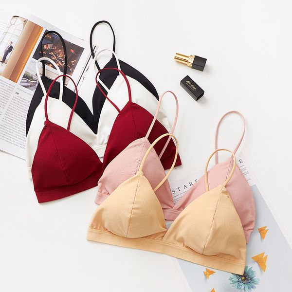 gumprun solid color one-piece bra thin strap push up bra wire seamless underwear women slim fit cozy thread bras for women, Red;black
gumprun solid color one-piece bra thin strap push up bra wire seamless underwear women slim fit cozy thread bras for women, Red;black