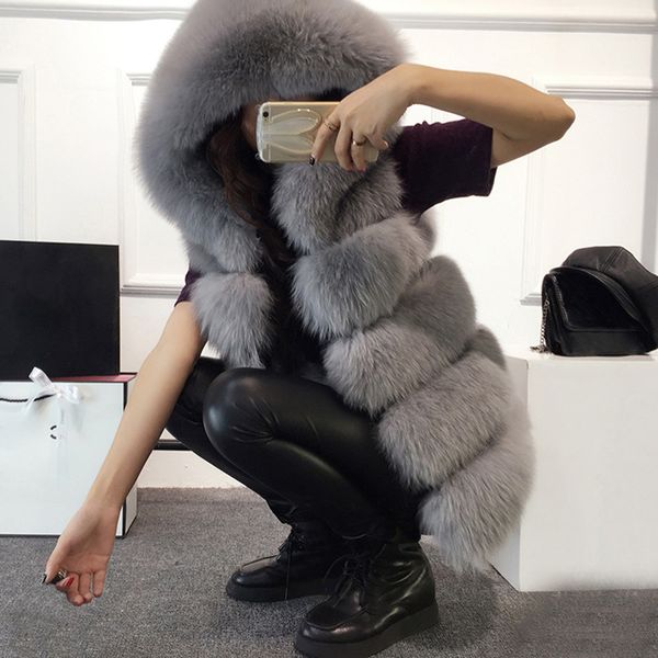 новая осень искусственного меха жилет женщин густой теплый меховой casual женщины без рукавов куртки wich tirm капюшон зима теплая тонкий co, Black
новая осень искусственного меха жилет женщин густой теплый меховой casual женщины без рукавов куртки wich tirm капюшон зима теплая тонкий co, Black