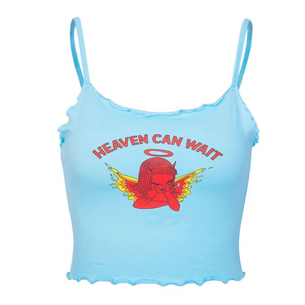 casual women crop heaven can wait print camis streetwear feminino becami tank 2019 new summer fashion camisole, White
casual women crop heaven can wait print camis streetwear feminino becami tank 2019 new summer fashion camisole, White
