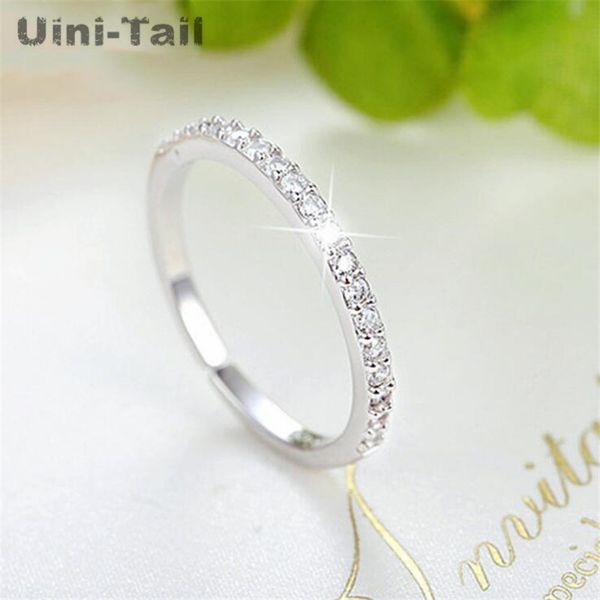uini-tail2019 new listing 925 sterling silver simple temperament single row micro-inlaid ring korean fashion small and exquisite, Golden;silver
uini-tail2019 new listing 925 sterling silver simple temperament single row micro-inlaid ring korean fashion small and exquisite, Golden;silver