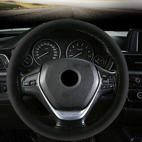 38cm diy car steering wheel cover suede leather hand sewing anti-slip sweat-absorbent vehicle steering wheel protective cover
38cm diy car steering wheel cover suede leather hand sewing anti-slip sweat-absorbent vehicle steering wheel protective cover