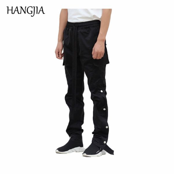 black cargo pants men's urban hip hop streetwear long straps joggers buttons split sweat pants european american
black cargo pants men's urban hip hop streetwear long straps joggers buttons split sweat pants european american