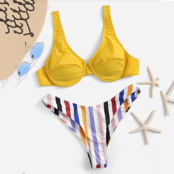 women vintage retro print bikini set push-up bra padded swimwear swimming suit high waist bathing surfing swimsuit beachwear, White;black
women vintage retro print bikini set push-up bra padded swimwear swimming suit high waist bathing surfing swimsuit beachwear, White;black