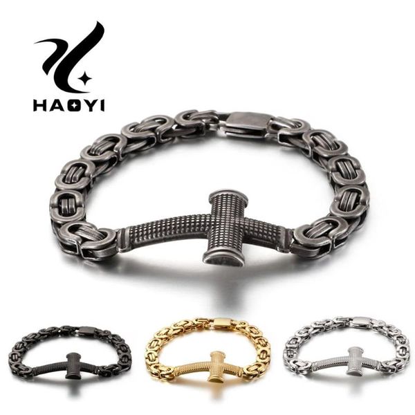 haoyi cuff heavy bracelet mens cross bracelet in four colors charm punk bangle rock fashion for men jewery wholesale, Black
haoyi cuff heavy bracelet mens cross bracelet in four colors charm punk bangle rock fashion for men jewery wholesale, Black
