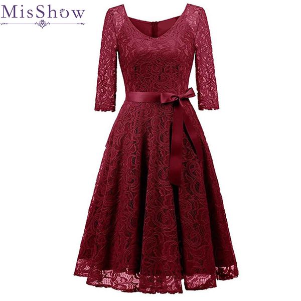 элегантный burgundy коктейльное платье misshow v шеи до колен цветочные кружева платье ленты лук 2019 женщин новый стиль коктейльные платья, White;black
элегантный burgundy коктейльное платье misshow v шеи до колен цветочные кружева платье ленты лук 2019 женщин новый стиль коктейльные платья, White;black
