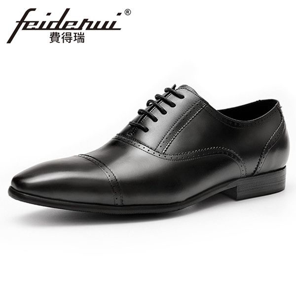 vintage genuine leather men's oxfords pointed toe man carved wedding party flats formal dress handmade semi brogue shoes fhs105, Black
vintage genuine leather men's oxfords pointed toe man carved wedding party flats formal dress handmade semi brogue shoes fhs105, Black