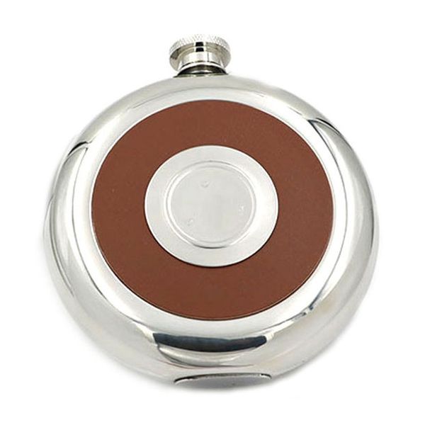 round stainless steel pocket flask with build-in sglass 5oz hip flask mirror polished mini alcohol bottles other bar products
round stainless steel pocket flask with build-in sglass 5oz hip flask mirror polished mini alcohol bottles other bar products
