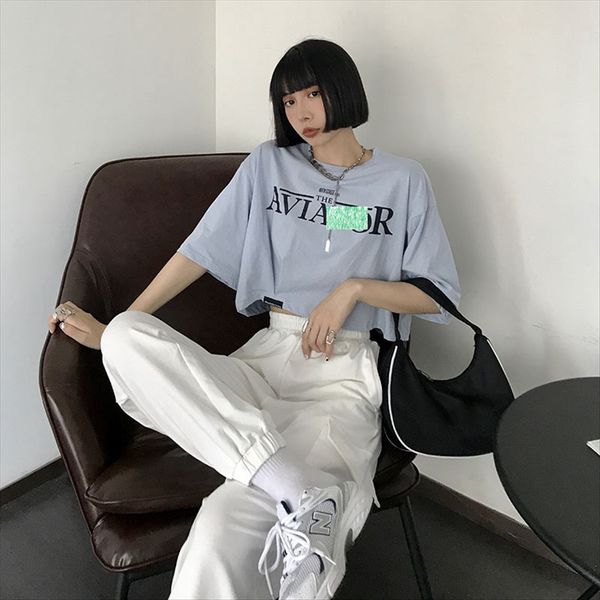 zhengyi western letter printed short t-shirt women's loose 2020 niche design t-shirt casual round collar top, White
zhengyi western letter printed short t-shirt women's loose 2020 niche design t-shirt casual round collar top, White