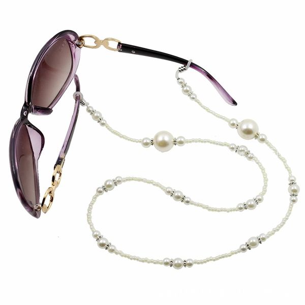 1pcs pearl beaded glasses chain necklace sunglass eyeglass holder lanyard reading glasses eyeglasses holder rope accessories, Silver
1pcs pearl beaded glasses chain necklace sunglass eyeglass holder lanyard reading glasses eyeglasses holder rope accessories, Silver