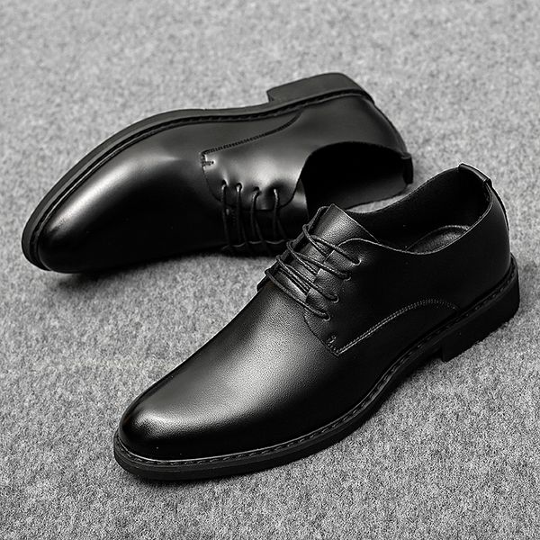 new men dress shoes man formal lace-up shoes large size 38-44 genuine leather business male increased men's %8127, Black
new men dress shoes man formal lace-up shoes large size 38-44 genuine leather business male increased men's %8127, Black