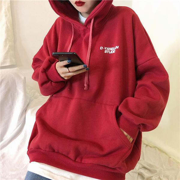 2019 women sweatshirt oversized hoodie hip red harajuku letter print hoodies autumn warm pocket tracksuit size plus m-xl dadera, Black
2019 women sweatshirt oversized hoodie hip red harajuku letter print hoodies autumn warm pocket tracksuit size plus m-xl dadera, Black