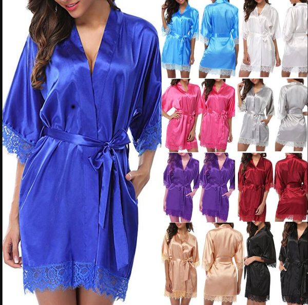 red women lace lace satin robe dress pajamas summer nightdress short sleeve silk sleepwear women sleep lingerie pajama night bathrobes, Black;gray
red women lace lace satin robe dress pajamas summer nightdress short sleeve silk sleepwear women sleep lingerie pajama night bathrobes, Black;gray