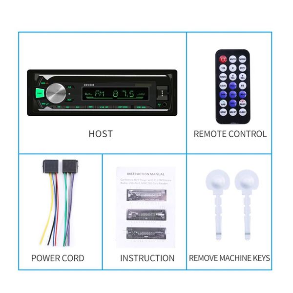 12v car mp3 player hands-fm radio card u disk machine car audio control modified mp3 player
12v car mp3 player hands-fm radio card u disk machine car audio control modified mp3 player