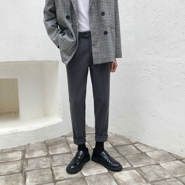 men's trousers 2019 summer new tailored color body nine pants casual pants small feet loose personality youth men's wear, White;black
men's trousers 2019 summer new tailored color body nine pants casual pants small feet loose personality youth men's wear, White;black