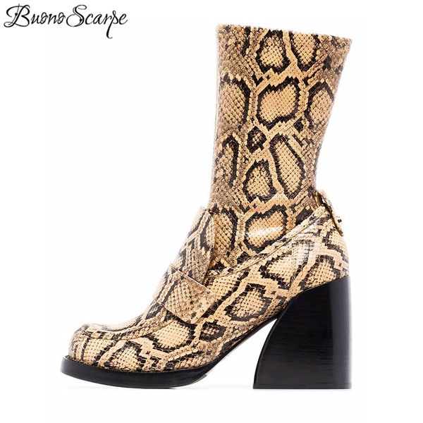 buono scarpe animal print women's boots leather woman boots leather botas fenimina snake print botas mujer chunky women, Black
buono scarpe animal print women's boots leather woman boots leather botas fenimina snake print botas mujer chunky women, Black