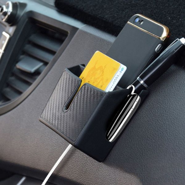 auto car multi-function storage box classic double-layer mobile phone holder storage bag creative paste-type organizer box
auto car multi-function storage box classic double-layer mobile phone holder storage bag creative paste-type organizer box