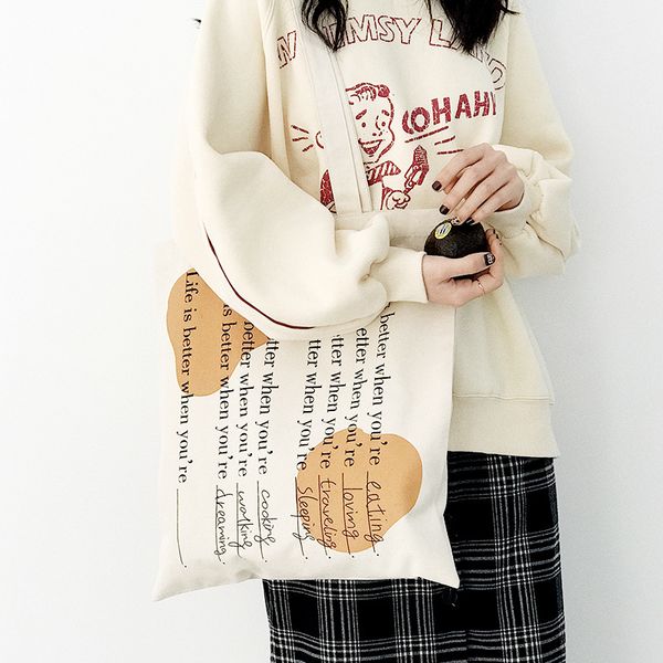 women canvas bag letters printing female pure cotton cloth handbag tote individual character print shopping bags shoulder bags
women canvas bag letters printing female pure cotton cloth handbag tote individual character print shopping bags shoulder bags