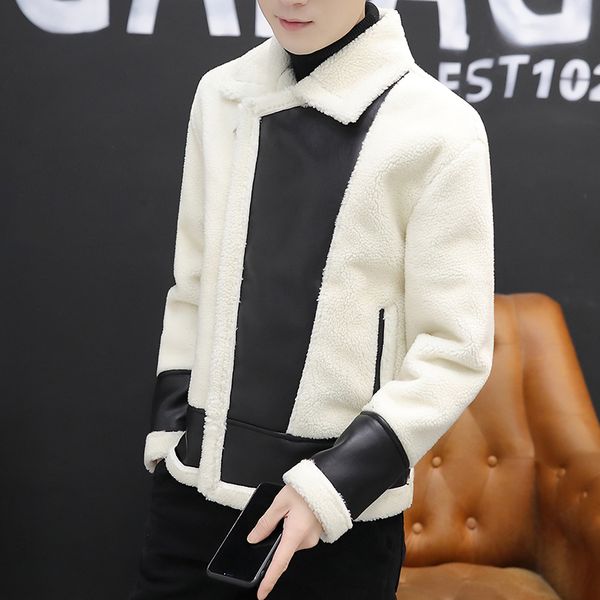 men's fur & faux leren heren jas thick leather jacket 2021 lamb hair keep warm loose coat male men blouson cuir moto homme, Black
men's fur & faux leren heren jas thick leather jacket 2021 lamb hair keep warm loose coat male men blouson cuir moto homme, Black
