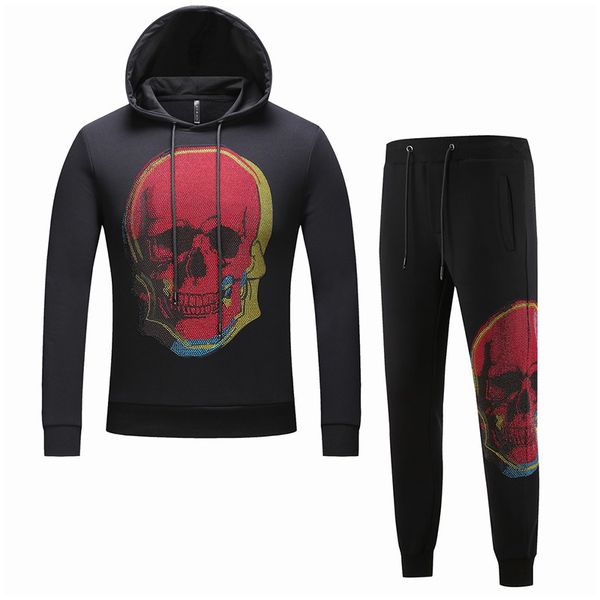 2019 rhinestones skull mens hoody sportswear cotton clothes track suits male sweatshirts coats tracksuit for men 2 pieces set, Gray
2019 rhinestones skull mens hoody sportswear cotton clothes track suits male sweatshirts coats tracksuit for men 2 pieces set, Gray