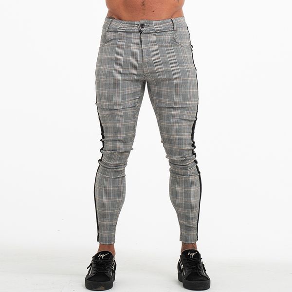 mens chinos trousers grey plaid chinos skinny pants for men side stripe stretchy fitting athletic body building sell wholesale, Black
mens chinos trousers grey plaid chinos skinny pants for men side stripe stretchy fitting athletic body building sell wholesale, Black