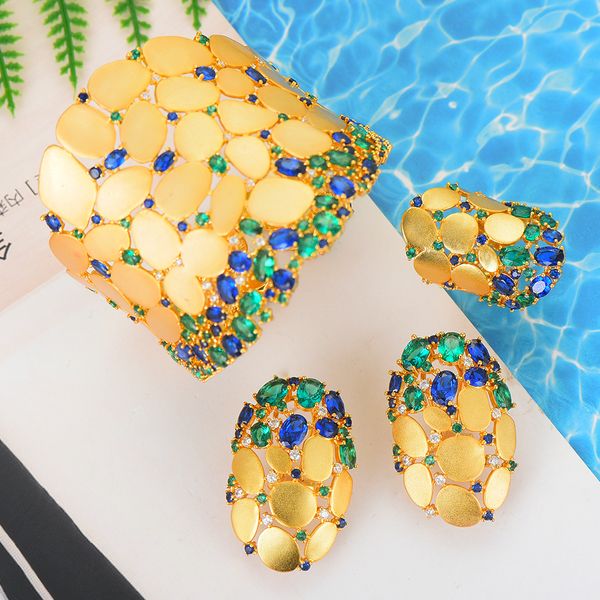 larrauri 3pcs luxury bracelet/earrings/rings sets for women wedding cubic zircon crystal engagement dubai bridal jewelry sets, Silver
larrauri 3pcs luxury bracelet/earrings/rings sets for women wedding cubic zircon crystal engagement dubai bridal jewelry sets, Silver