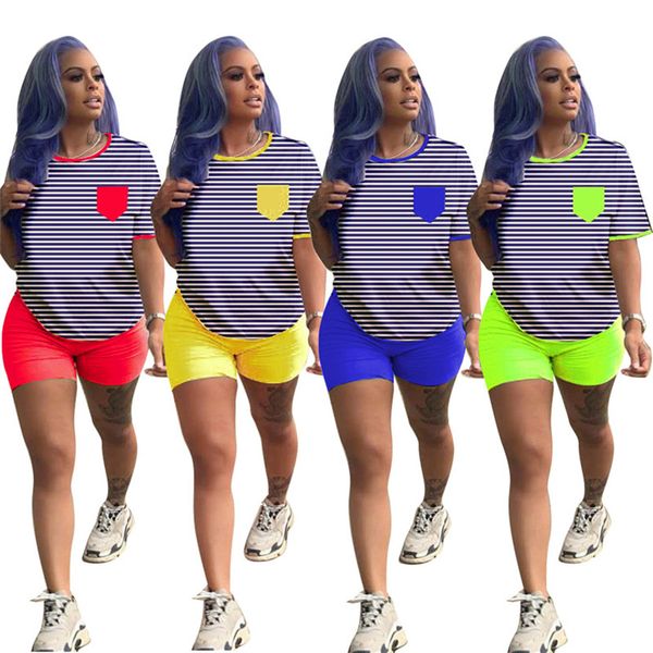 summer women jogger suit shorts two piece set short sleeve stripe t-shirt shorts casual tracksuit designer plus size sportswear 3181, Black;gray
summer women jogger suit shorts two piece set short sleeve stripe t-shirt shorts casual tracksuit designer plus size sportswear 3181, Black;gray