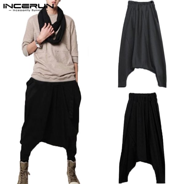 incerun casual men harem pants streetwear drop crotch loose solid cool trousers men stylish hip-hop pants 2018 plus size 3xl, Black
incerun casual men harem pants streetwear drop crotch loose solid cool trousers men stylish hip-hop pants 2018 plus size 3xl, Black