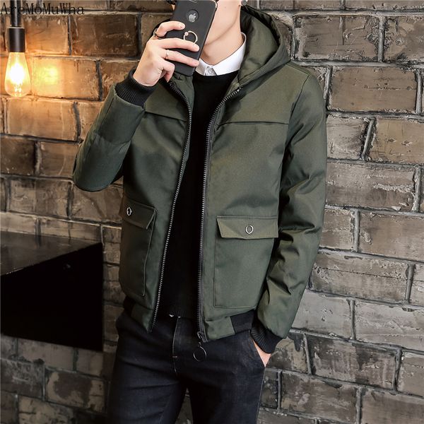 aremomuwha big pocket tooling hooded cotton suit winter new short down cotton clothes jacket men's thickening handsome trend, Black
aremomuwha big pocket tooling hooded cotton suit winter new short down cotton clothes jacket men's thickening handsome trend, Black
