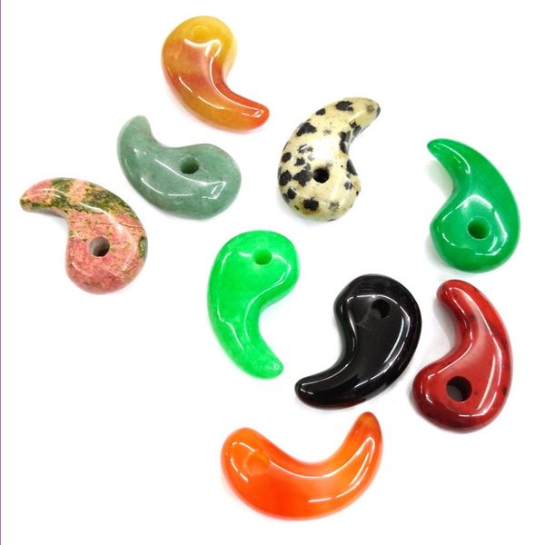 wholesale 10 pcs trendy comma shape many colors quartz stone pendant for party gift fashion jewelry, Silver
wholesale 10 pcs trendy comma shape many colors quartz stone pendant for party gift fashion jewelry, Silver