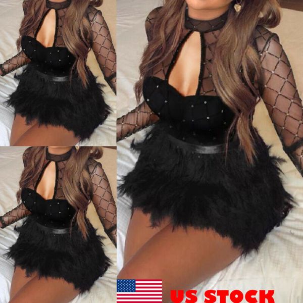 women full rhinestone mesh sheer dress bodycon long sleeve party clubwear, Black;blue
women full rhinestone mesh sheer dress bodycon long sleeve party clubwear, Black;blue