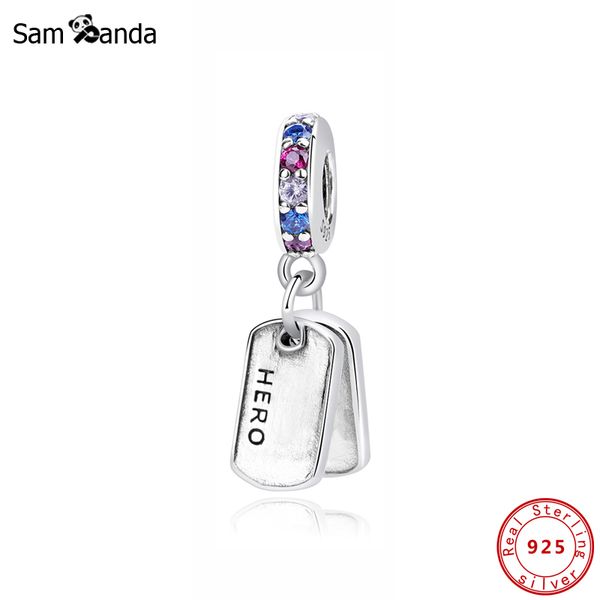 new original 100% 925 sterling silver bead charm hero dog tag pendant charms military fit pandora bracelets women diy jewelry
new original 100% 925 sterling silver bead charm hero dog tag pendant charms military fit pandora bracelets women diy jewelry