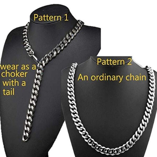 13/15/17/19mm adjustable choker tail hip hop rapper stainless steel silver color mens unisexs cuban curb chain necklace bracelet
13/15/17/19mm adjustable choker tail hip hop rapper stainless steel silver color mens unisexs cuban curb chain necklace bracelet