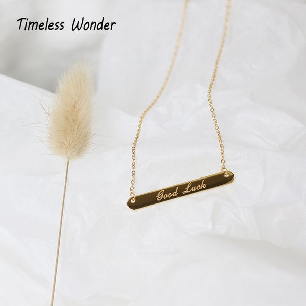 timeless wonder титанового начальной удач бар цепь choker ожерелье из нержавеющей сталь ювелирных изделий панк elegant gothic gold ins 2522, Golden;silver
timeless wonder титанового начальной удач бар цепь choker ожерелье из нержавеющей сталь ювелирных изделий панк elegant gothic gold ins 2522, Golden;silver