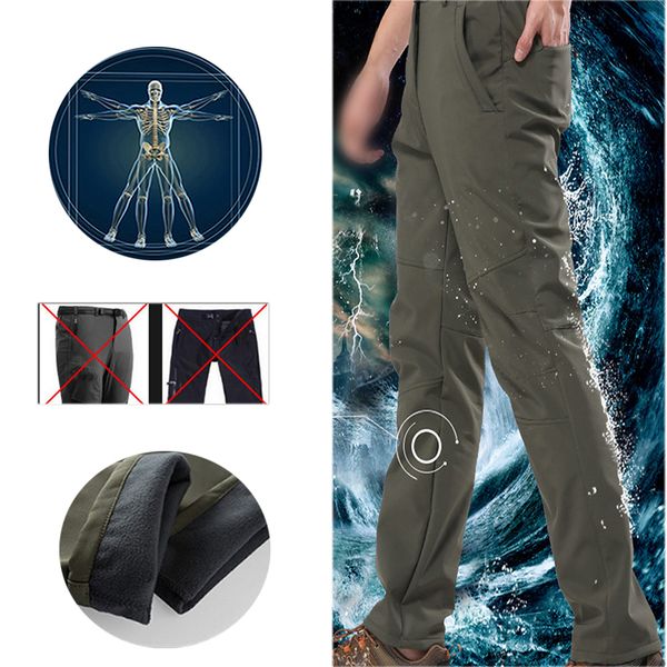 new men's winter softshell fleece pants outdoor waterproof hiking camping trekking skiing male sport trousers, Black;green
new men's winter softshell fleece pants outdoor waterproof hiking camping trekking skiing male sport trousers, Black;green