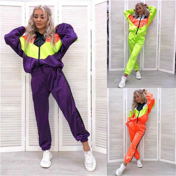 autumn casual 2 pieces outfits fluorescent color long sleeved zip neck sport suits fashion womens tracksuits womens designer tracksuits, Gray
autumn casual 2 pieces outfits fluorescent color long sleeved zip neck sport suits fashion womens tracksuits womens designer tracksuits, Gray