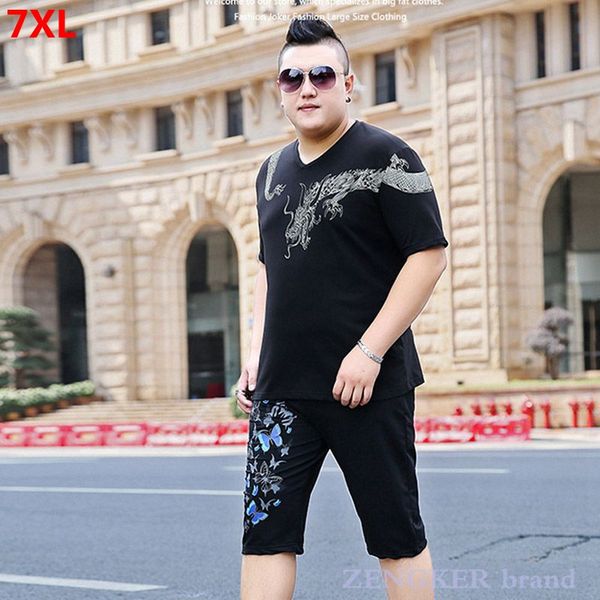 summer men's plus size loose short-sleeved t-shirt shorts 7xl two-piece set extra large printing suit 6xl tracksuit, Gray
summer men's plus size loose short-sleeved t-shirt shorts 7xl two-piece set extra large printing suit 6xl tracksuit, Gray