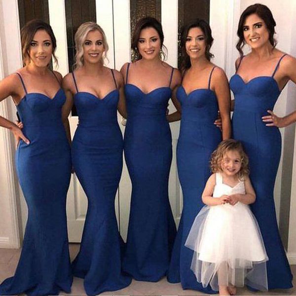 2020 spaghetti straps mermaid bridesmaid dresses long maid of honor dresses romantic prom party dresses, White;pink
2020 spaghetti straps mermaid bridesmaid dresses long maid of honor dresses romantic prom party dresses, White;pink