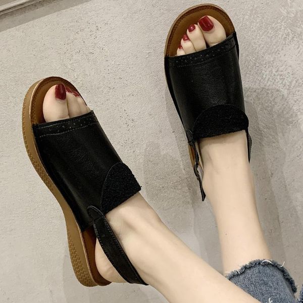 gladiator sandalias mujer 2020 female wedge heels shoes women summer comfortable sandals slip-on flat sandals platform sandalias, Black
gladiator sandalias mujer 2020 female wedge heels shoes women summer comfortable sandals slip-on flat sandals platform sandalias, Black