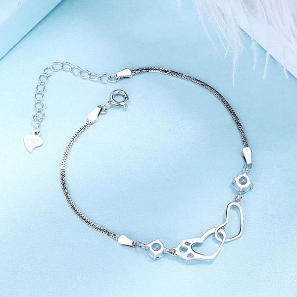 love heart shaped bracelet charm bracelets for women silver color bracelet bangle jewelry europe american style jewelry hot, Black
love heart shaped bracelet charm bracelets for women silver color bracelet bangle jewelry europe american style jewelry hot, Black