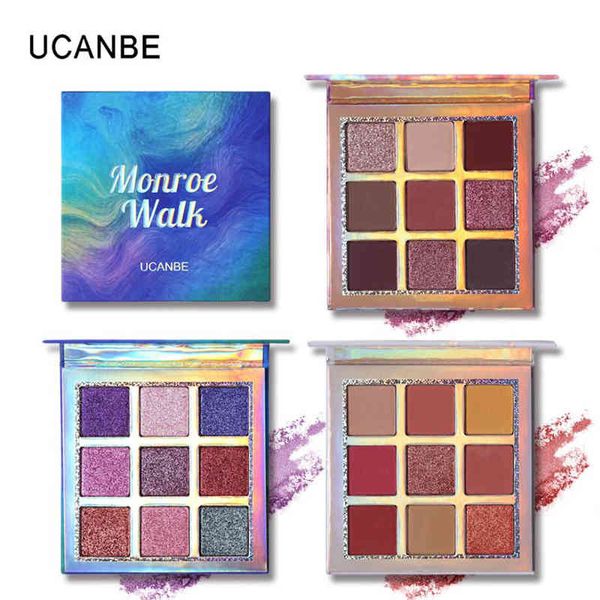 ucanbe brand shimmer matte eyeshadow makeup palette 9 colors holographic nude glow pigment eye shadow long lasting cosmetic set
ucanbe brand shimmer matte eyeshadow makeup palette 9 colors holographic nude glow pigment eye shadow long lasting cosmetic set