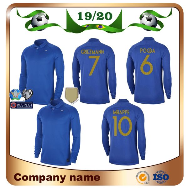 2 stars MBAPPE 100th anniversary Long Sleeve Soccer Sersey 2019 Special Edition GRIEZMANN KANTE POGBA Soccer Shirt 100 years football unifor
2 stars MBAPPE 100th anniversary Long Sleeve Soccer Sersey 2019 Special Edition GRIEZMANN KANTE POGBA Soccer Shirt 100 years football unifor