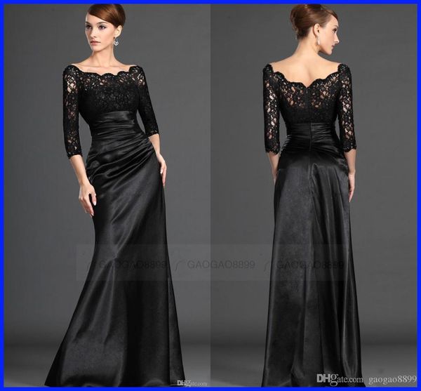 long sleeve black lace sheer neck formal occasion evening dresses plus size ruffles mother of the bride party gowns 2019 custom cheap, Black;red
long sleeve black lace sheer neck formal occasion evening dresses plus size ruffles mother of the bride party gowns 2019 custom cheap, Black;red