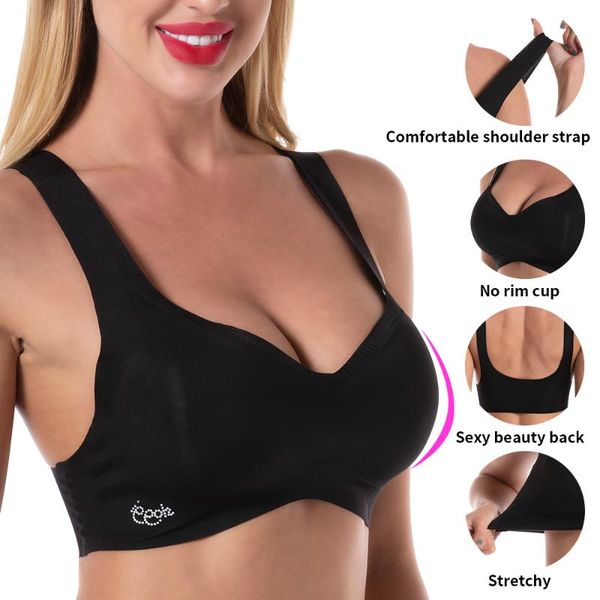 bra women's bra underwear plus size invisible seamless strapless female underwear push up crop sports bh, Red;black
bra women's bra underwear plus size invisible seamless strapless female underwear push up crop sports bh, Red;black