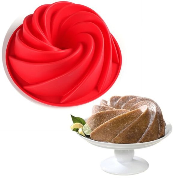 9 inch big swirl shape silicone butter cake mold kitchen baking form savalin cake tools
9 inch big swirl shape silicone butter cake mold kitchen baking form savalin cake tools