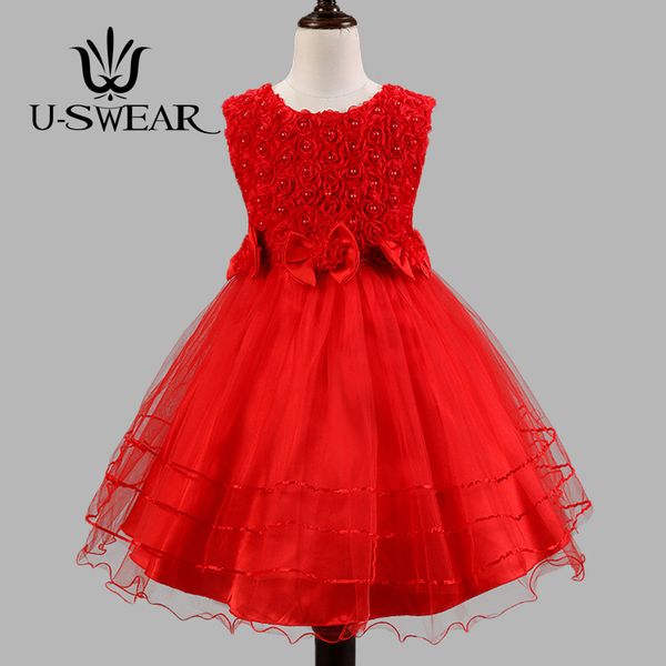 u-swear 2018 new arrival rose chiffon bow 5 colors kid flower girl dresses mesh ball gown for wedding communion dresses vestido, Red;yellow
u-swear 2018 new arrival rose chiffon bow 5 colors kid flower girl dresses mesh ball gown for wedding communion dresses vestido, Red;yellow