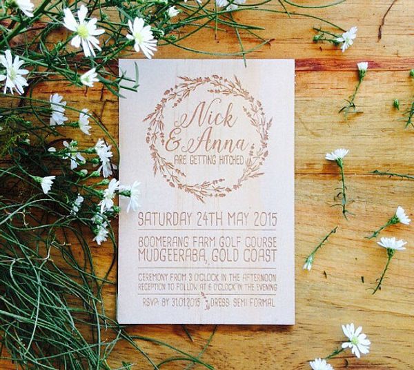 personalized wood wedding invitation - timber wedding invitation - vines design-wedding invitations
personalized wood wedding invitation - timber wedding invitation - vines design-wedding invitations