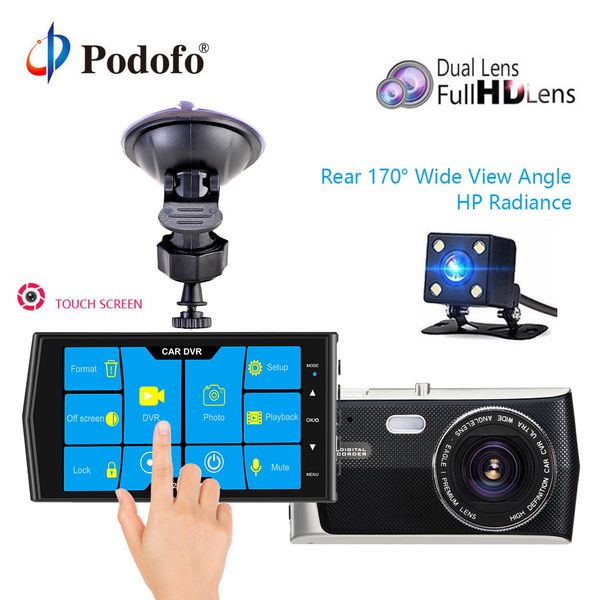 podofo dvr recorder touch screen 4'' dash cam dual lens night vision car dvr autoregistrars video recorder with rear view camera
podofo dvr recorder touch screen 4'' dash cam dual lens night vision car dvr autoregistrars video recorder with rear view camera